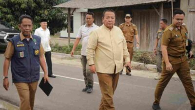Gubernur Arinal Tinjau Perbaikan Jalan di Kabupaten Lampung Selatan