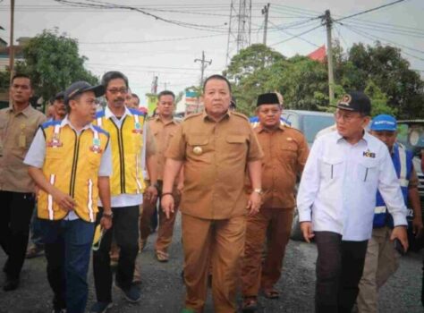 Gubernur Arinal Tinjau Perbaikan Sejumlah Ruas Jalan di Kabupaten Tulang Bawang