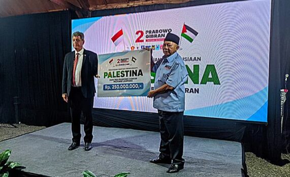 Duta Besar Palestina Bersilaturahmi ke Kantor TKD Prabowo – Gibran Lampung