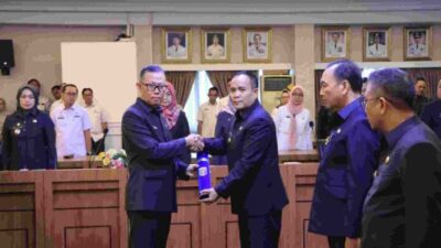Sekdakprof Lampung Melantik dan Mengambil Sumpah Jabatan Pejabat Pimpinan Tinggi Pratama