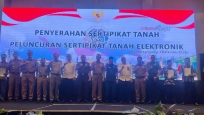 Sekdakab Thamrin Hadiri Peluncuran Sertifikat Tanah Elektronik