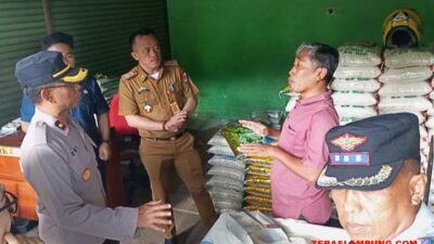 Pantau Stok Sembako, Tim Pangan Lampura Lakukan Sidak Pasar