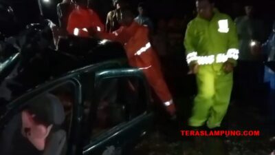 Tabrakan Maut Kereta Api Vs Mobil di Lampung Utara, Tiga Orang Tewas
