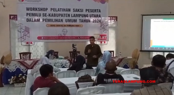 Tingkatkan Kemampuan Saksi Pemilu, Bawaslu Lampura Gelar Pelatihan
