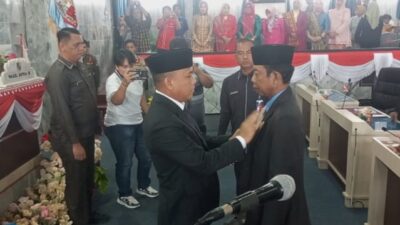 Pelantikan Ahmad Mujib Dihadiri Sembilan Anggota DPRD Lampung Utara
