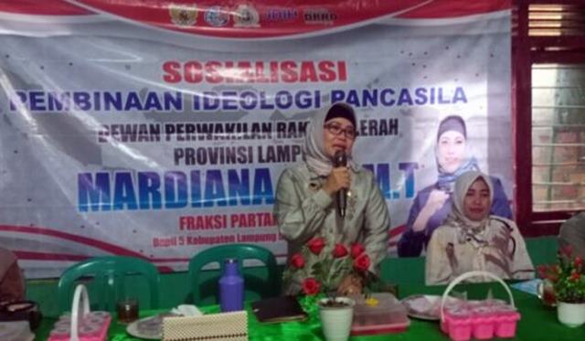 Mardiana Sosialisasikan Ideologi Pancasila di Lampung Utara