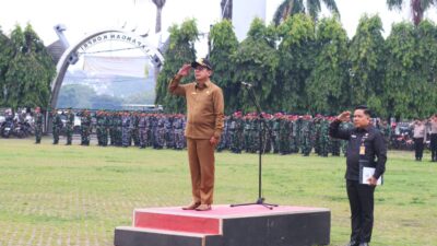 Ketua DPRD Lampung Jadi Inspektur Upacara Bulanan bersama Forkopimda