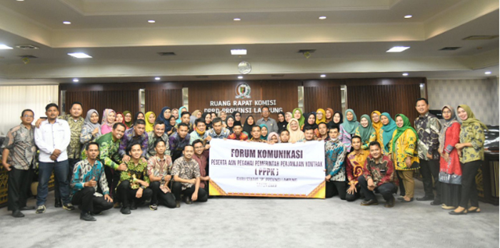 Ketua DPRD Lampung Penuhi Janji Perjuangkan Aspirasi PPPK