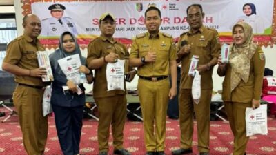 HUT Lampung, Para Pegawai Setwan Lampung Donor Darah