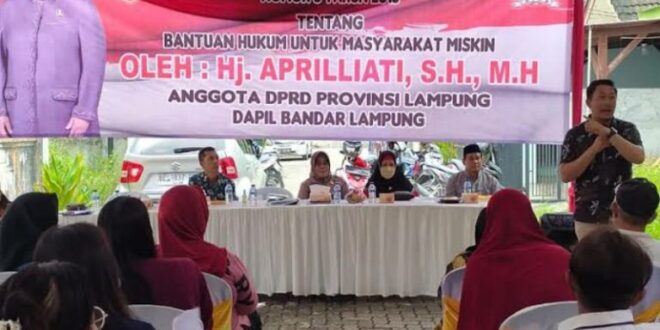 Apriliati Sosialisasikan Ideologi Pancasila di Sukarame Bandarlampung