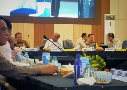 Gubernur Arinal Djunaidi Dampingi Menko PMK dan Menhub Pada Rakor Penanganan Arus Balik Idul Fitri 1445