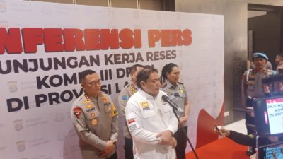 Kunker Reses ke Lampung, Komisi III DPR RI Apresiasi Kejujuran Aiptu Supriyanto