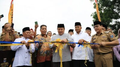 Gubernur Arinal Resmikan Jembatan Way STKIP-PGRI yang Menghubungkan Kota Metro dan Lamtim