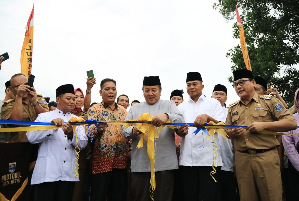 Gubernur Arinal Resmikan Jembatan Way STKIP-PGRI yang Menghubungkan Kota Metro dan Lamtim