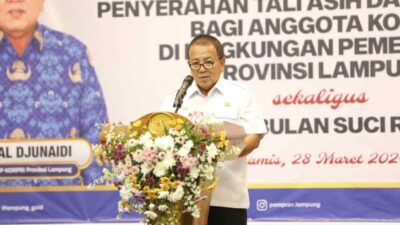 Gubernur Arinal Serahkan Tali Asih dan Santunan kepada Anggota Korpri