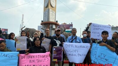 Berangus Kebebasan Pers, Komunitas Jurnalis Lampung Tolak Revisi UU Penyiaran