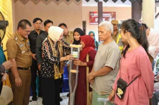 Riana Sari Serahkan Bantuan dari Program Yansos Jejama bagi Penyandang Disabilitas