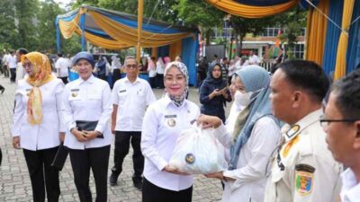 DP Korpri Lampung Luncurkan Tebus Murah Paket Sembako bagi PNS Golongan II dan Bazar