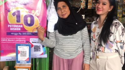 Hari Ini Program Manjau Pasar Bank Lampung Hadir di Pasar Panjang