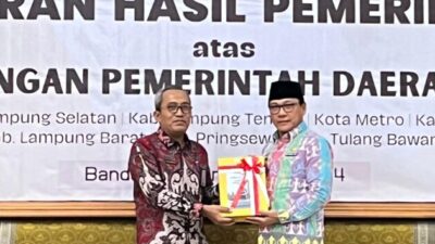 Pemkot Metro Raih WTP ke 14 Berturut-turut, Ini Kata Wahdi