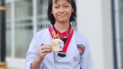 Siswi SDN 3 Way Urang Kembali Raih Emas Kejuaraan Taekwondo Saburai Cup XV Tahun 2024