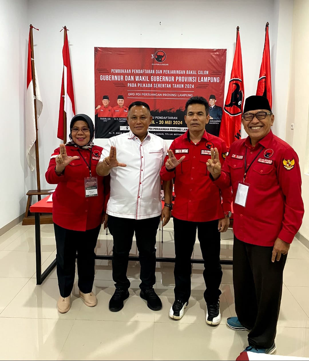 Siap Maju Pilkada Lampung Selatan, Nanang Ermanto Ikuti Tes Kelayakan PDIP Lampung