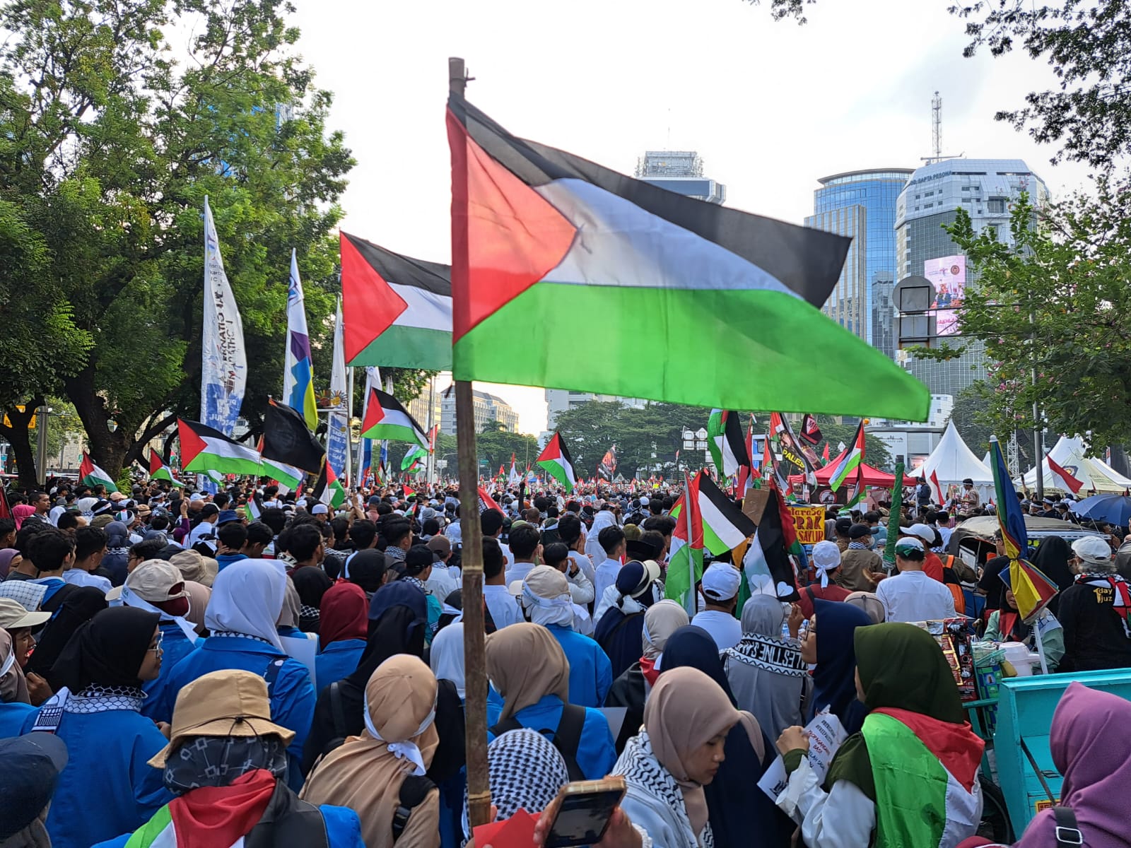 Aksi Bela Palestina di Jakarta, Tokoh Muslim Amerika : Pertumbuhan Mualaf di Dunia Capai 400 Persen