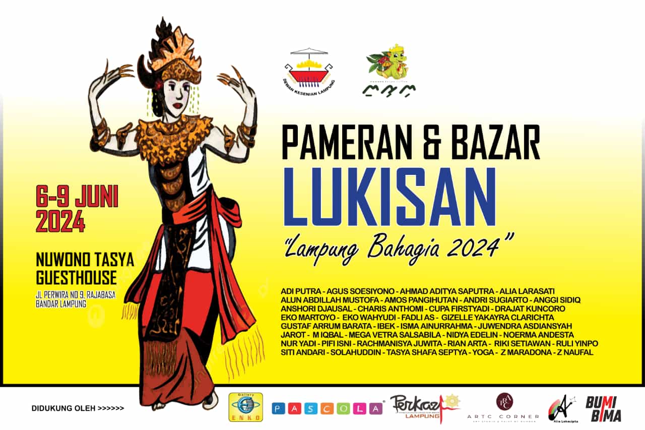 Besok, 37 Perupa Lampung Pameran dan Bazar Lukisan di Nuwono Tasya