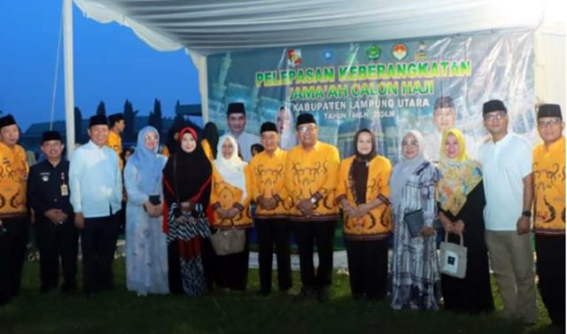 Sekdakab Lampung Utara Lepas Jamaah Calon Haji Gelombang Kedua