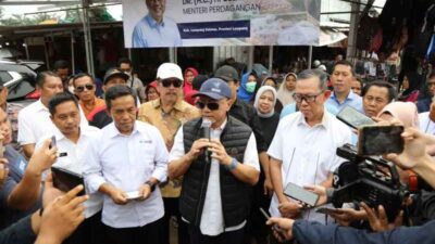 Plh. Gubernur Lampung Dampingi Mendag RI Pantau Harga dan Pasokan Bahan Kebutuhan Pokok