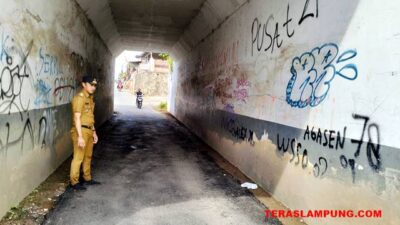 Underpass di Jalan Hanoman Bandarlampung Kini Kembali Mulus