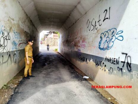 Underpass di Jalan Hanoman Bandarlampung Kini Kembali Mulus