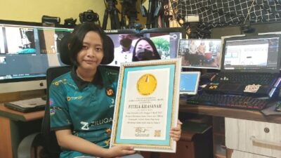 Fitria, Siswi di Lampung Raih Penghargaan Rekor Developer Game Edukasi Termuda dan Terbanyak dari LEPRID
