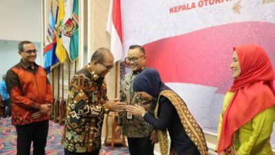 Pj. Gubernur Samsudin Hadiri Pengukuhan Otto Fitriandy sebagai Kepala OJK Lampung