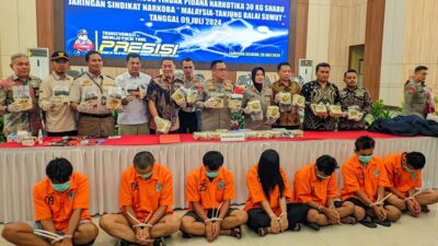 Polda Lampung Sita 30 Kg Sabu dari Pengedar Narkoba Jaringan Malaysia