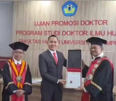 Promosi Doktor, Zainudin Hasan Tawarkan Penyelesain Perkara Pidana Melalui Hukum Adat