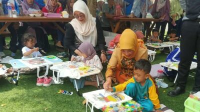Hari Anak, Ratusan Anak Ikuti Lomba Mewarnai Cafe Kiyo