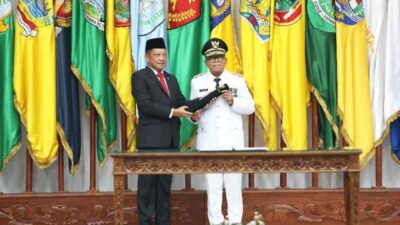 Mendagri Tito Karnavian Lantik Staf Ahli Kemenpora Samsudin Pj. Gubernur Lampung