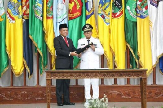 Mendagri Tito Karnavian Lantik Staf Ahli Kemenpora Samsudin Pj. Gubernur Lampung