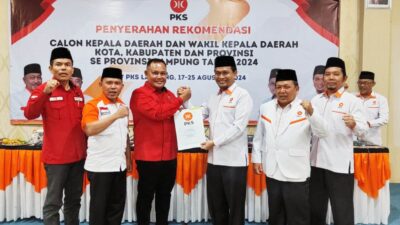 Dapat Rekomendasi PKS, Nanang – Antoni Imam Siap Maju di Pilkada Lampung Selatan