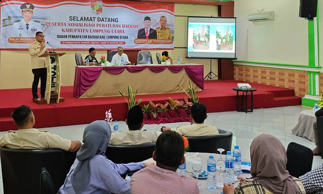 Fokus Dongkrak PAD, Bapenda Lampung Utara Sosialisasikan Peraturan Kepada Para Pengusaha