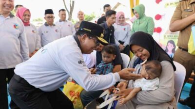 Pj. Gubernur Samsudin Lakukan Pencanangan PIN Polio 2024