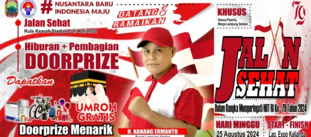 Besok Pemkab Lampung Selatan Gelar Jalan Sehat Hadiah Umrah