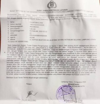 Pemuda di Lampung Utara Diduga Disekap dan Disiksa