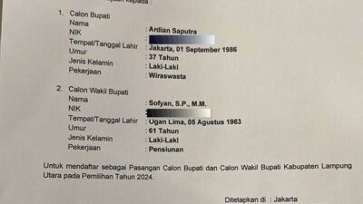 Dianggap Berpeluang Besar Menang, PKB Usung PAS dalam Pilkada Lampung Utara