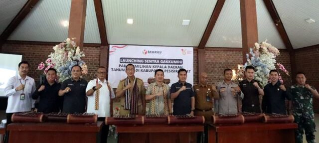 Pilkada 2024, Bawaslu Lampung Resmikan Gakkumdu Pesisir Barat