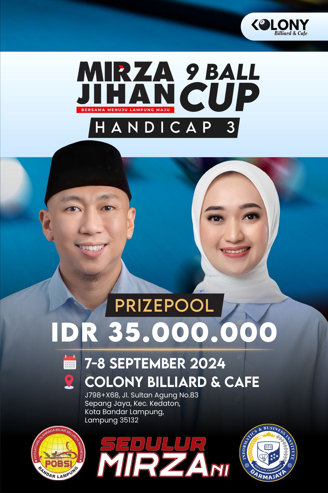 RMD Gelar Turnamen Biliar Berhadiah Puluhan Jutaan