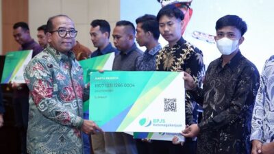 Peluncuran Perlindungan 18.612 Pekerja Rentan Melalui Dana Bagi Hasil Sawit