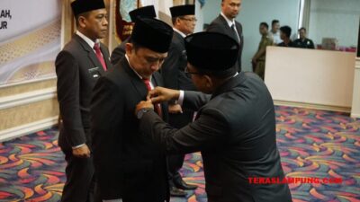 Pj Gubernur Lampung Kukuhkan Empat Pjs Bupati/Walikota dan Satu Plt bupati