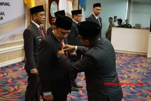 Pj Gubernur Lampung Kukuhkan Empat Pjs Bupati/Walikota dan Satu Plt bupati